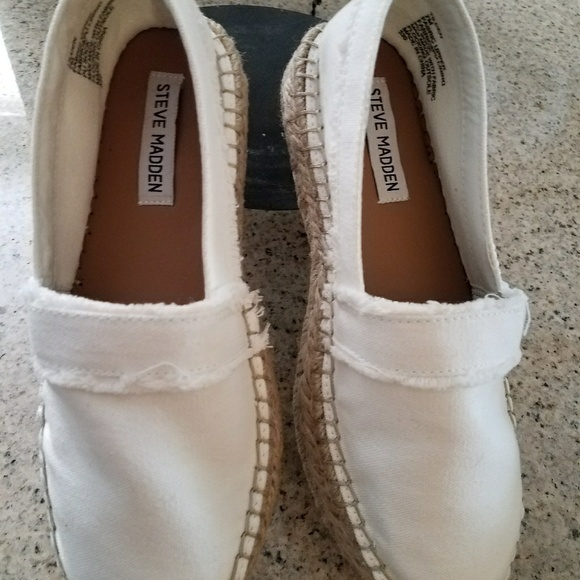 steve madden white espadrilles